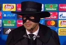 Paulo Fonseca wystąpił na konferencji prasowej jako Zorro! Paulo Fonseca